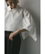 ワイドカフレイヤーブラウス