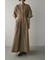リネンミックスシャツワンピース