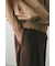 リネンミックスタックパンツ