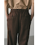 リネンミックスタックパンツ