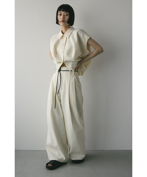 stylemixer ローウエストベルトワイドパンツ ローウエストベルトワイドパンツ｜STYLEMIXER（スタイルミキサー