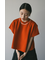 ネックシアーニットトップ