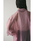 コクーンスリーブシアーシャツ