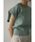 ショルダータックショートニット