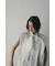 タイ付きフレアブラウス