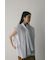 タイ付きフレアブラウス