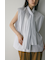 タイ付きフレアブラウス
