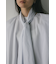 タイ付きフレアブラウス