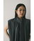 タイ付きフレアブラウス