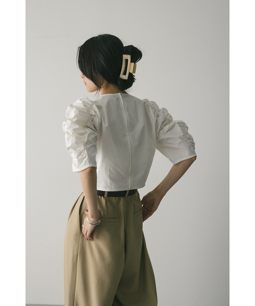 スタイルミキサー　レーヨンギャザーブラウス STYLEMIXER（スタイルミキサー）の「バルーンギャザーブラウス