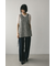 サイドリボンミックスニットタンク