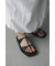 ダブルストラップフラットサンダル
