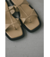 ダブルストラップフラットサンダル