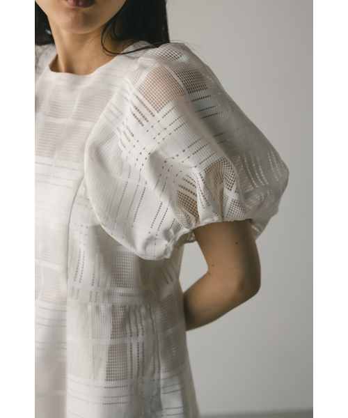 STYLEMIXER シアーチェックワンピース スタイルミキサー STYLEMIXER シアーチェックワンピース （BLK