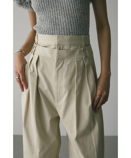 STYLEMIXER ウエストレイヤーワイドチノパンツ