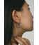 ウェーブラインフープピアス