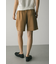 サテンハーフパンツ