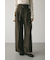 ハイウエストワイドベルトパンツ