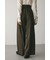 ハイウエストワイドベルトパンツ