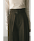ハイウエストワイドベルトパンツ