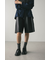 フェイクレザーハーフパンツ