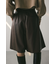 フェイクレザーハーフパンツ