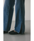 ヘムスリットストレートデニムパンツ