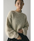 スラブミックスニットトップ