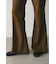 センタープレスフレアパンツ