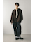 ボンディングノーカラーブルゾン