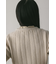 バックリボンリブニット