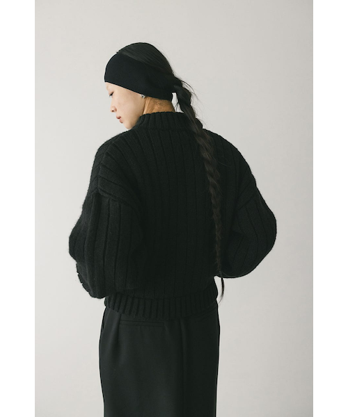 パッファーニットジップカーデ｜スタイルミキサーの通販｜&mall