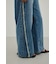 サイドフリンジワイドデニム