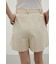 リネンミックスフレアショートパンツ