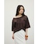 エンブロイダリーボートネックT