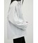 ストライプワイドカフオーバーシャツ