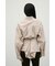 ストライプワイドカフオーバーシャツ