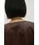 フェイクレザーバルーンジップベスト