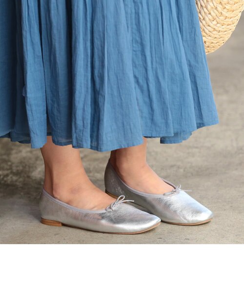 別注】＜repetto(レペット)＞∴MANONマノン シルバーレザーバレー