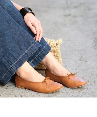 別注】＜repetto(レペット)＞∴MANONマノン レザーバレーシューズ  