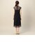 BY DRESS チュールレースフレンチスリーブドレス
