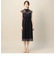 BY DRESS チュールレースフレンチスリーブドレス
