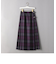 【別注】＜O'NEIL of DUBLIN＞キルトロングスカート/パープル ◆