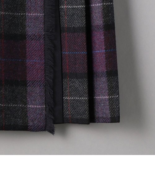 別注】＜O'NEIL of DUBLIN＞キルトロングスカート/パープル