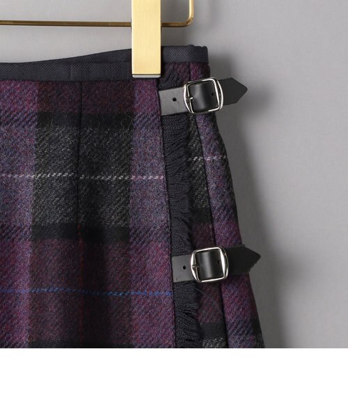 別注】＜O'NEIL of DUBLIN＞キルトロングスカート/パープル