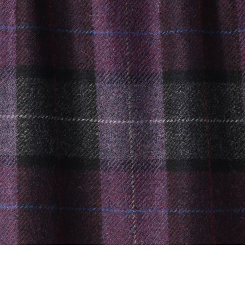 別注】＜O'NEIL of DUBLIN＞キルトロングスカート/パープル