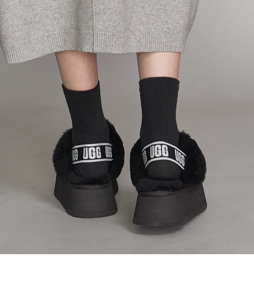 WEB限定】＜UGG（アグ）＞FUNKETTE レザースライダーシューズ