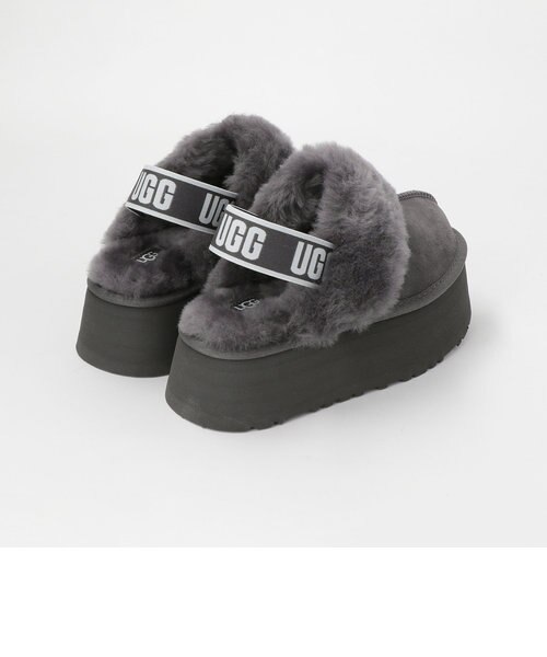 UGG FUNKETTE スライダー サンダル WEB限定】＜UGG（アグ）＞FUNKETTE レザースライダーシューズ