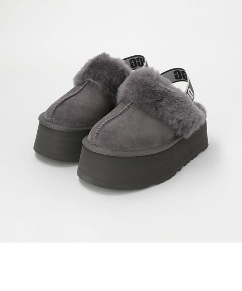 UGG FUNKETTE スライダー サンダル WEB限定】＜UGG（アグ）＞FUNKETTE レザースライダーシューズ