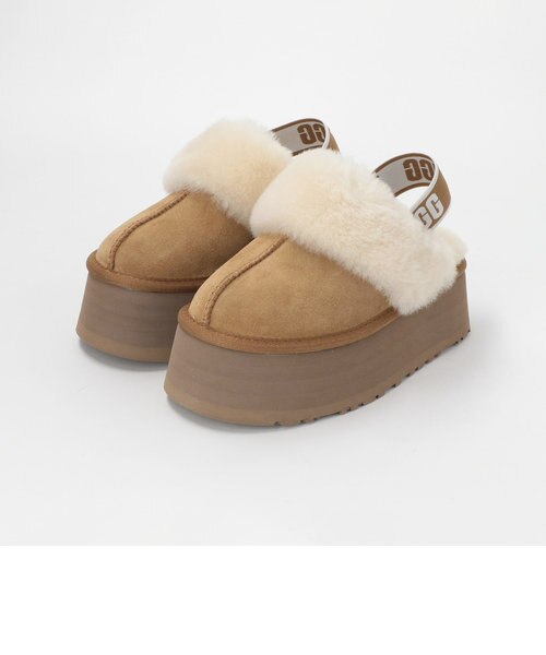 UGG FUNKETTE スライダー サンダル WEB限定】＜UGG（アグ）＞FUNKETTE レザースライダーシューズ